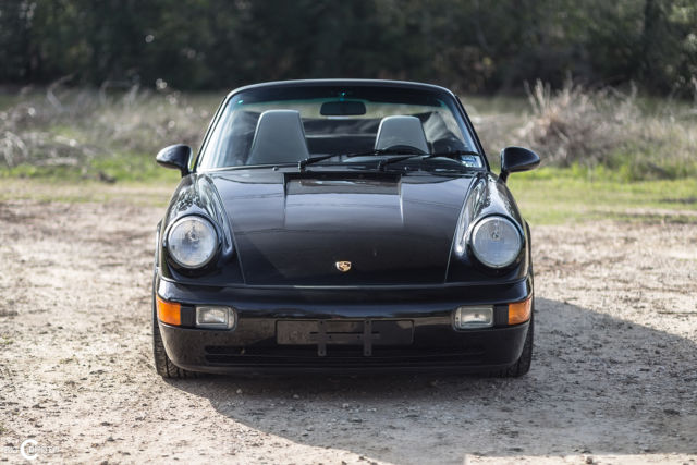 1990 Black Porsche 911 Convertible