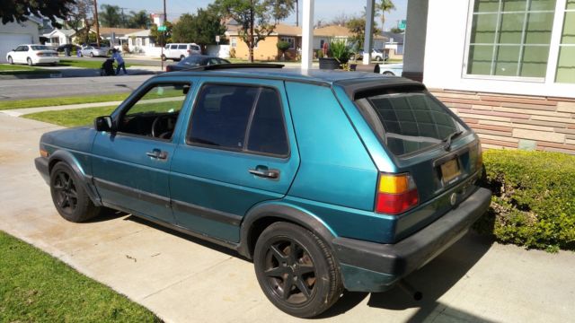 1992 Green Volkswagen Golf Hatchback