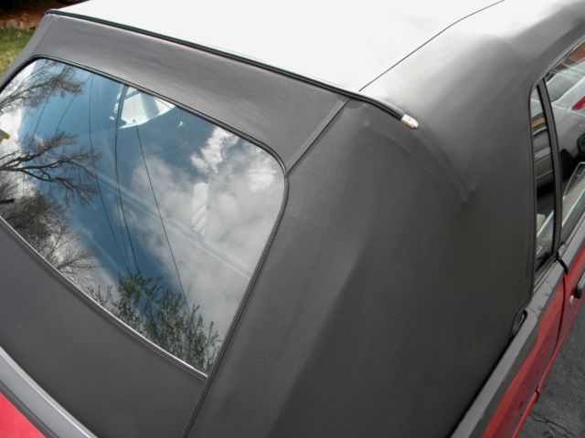 1990 Red Ford Mustang Convertible