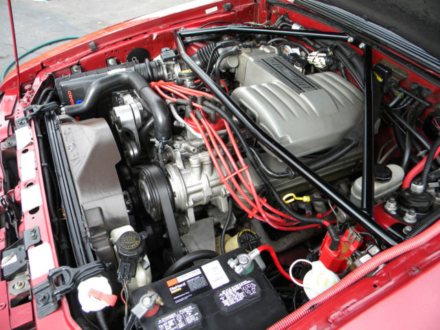 1990 Red Ford Mustang Convertible