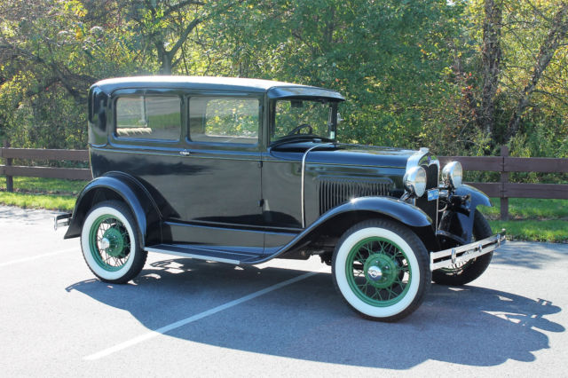 1930 Black Ford Model A Coupe