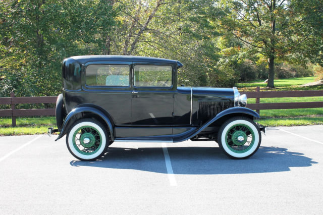 1930 Black Ford Model A Coupe