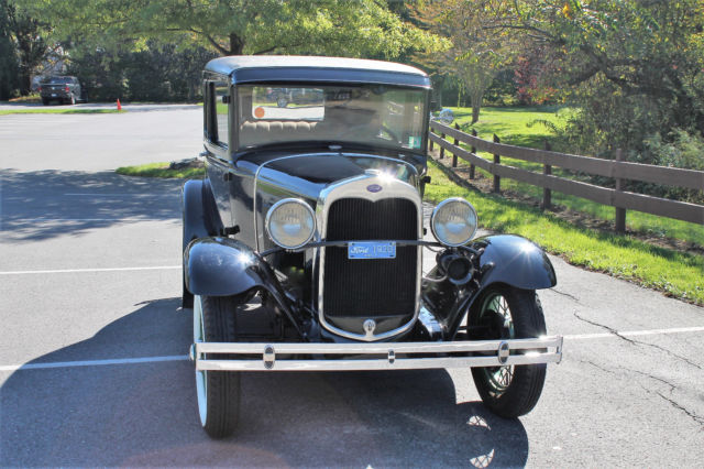 1930 Black Ford Model A Coupe