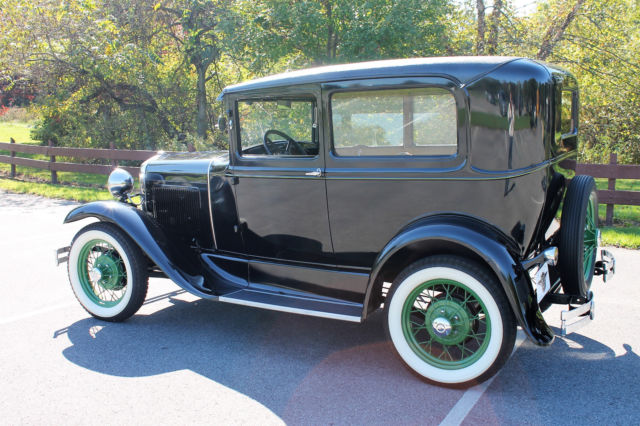 1930 Black Ford Model A Coupe