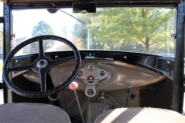 1930 Black Ford Model A Coupe