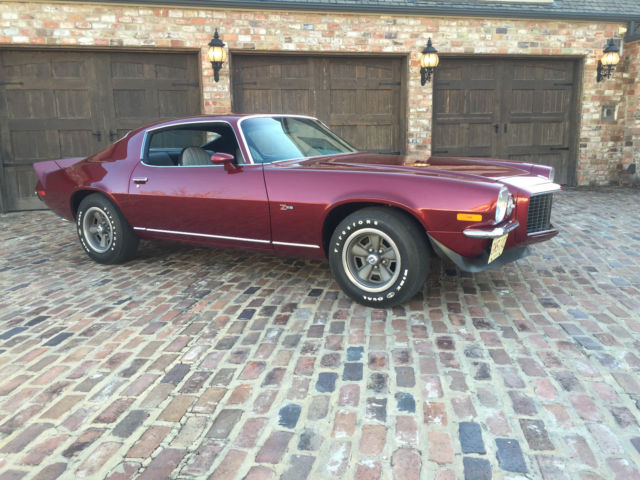 1973 Burgundy Chevrolet Camaro Coupe