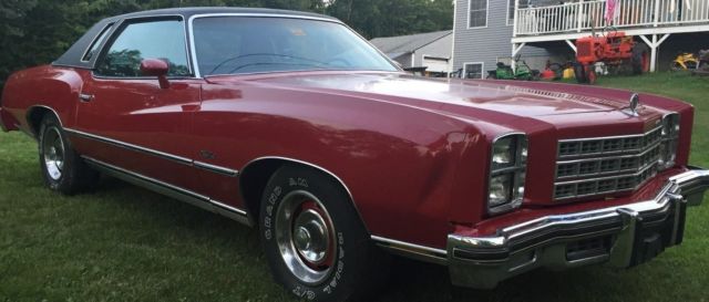 1977 Red Chevrolet Monte Carlo Coupe
