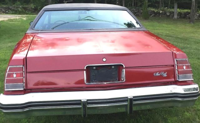 1977 Red Chevrolet Monte Carlo Coupe