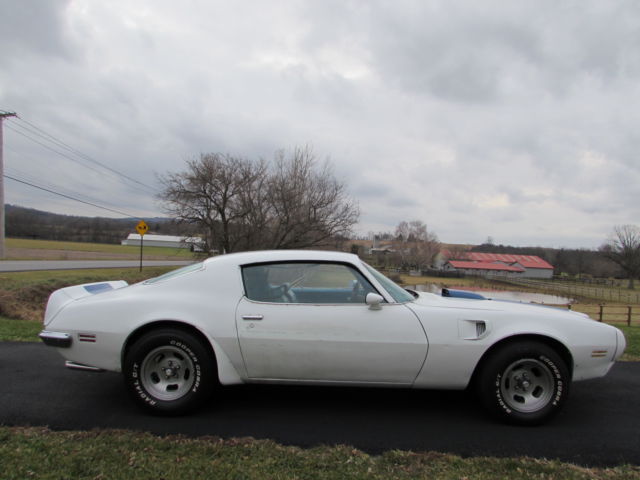 1970 White Pontiac Trans Am Coupe