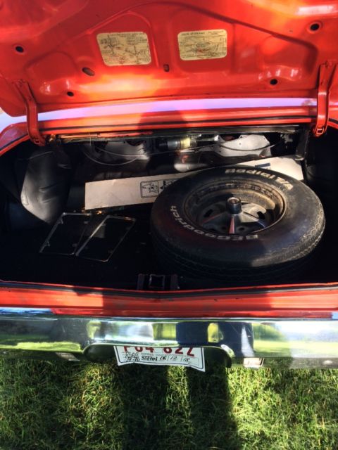 1970 Orange Oldsmobile Cutlass Convertible