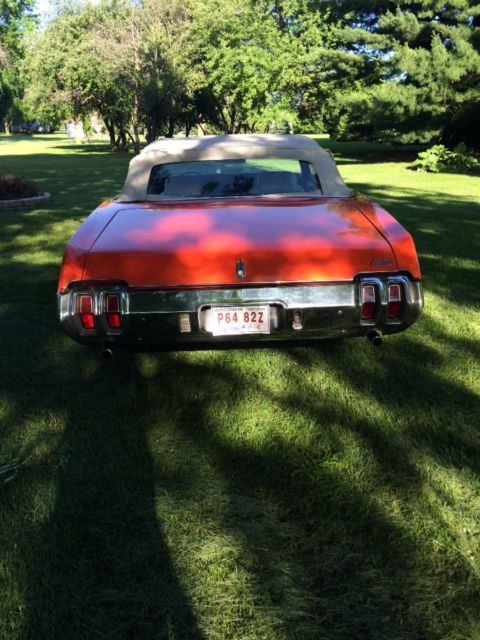 1970 Orange Oldsmobile Cutlass Convertible