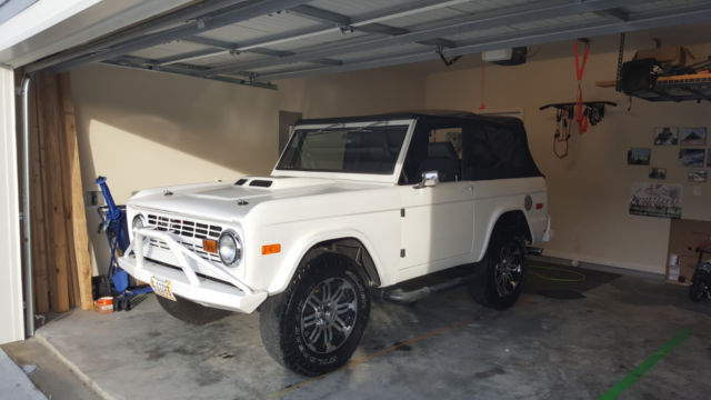 1972 White Ford Bronco Convertible