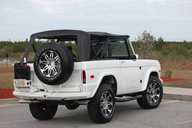 1972 White Ford Bronco Convertible