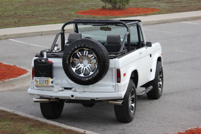 1972 White Ford Bronco Convertible