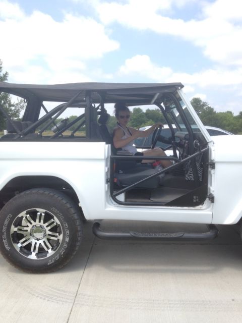 1972 White Ford Bronco Convertible