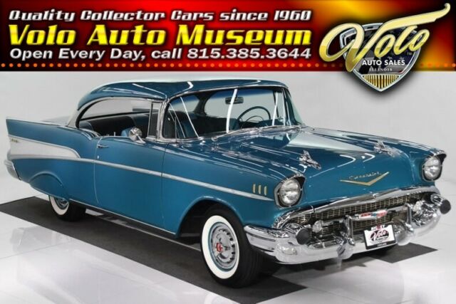 1957 Blue Chevrolet Bel Air/150/210 Hardtop