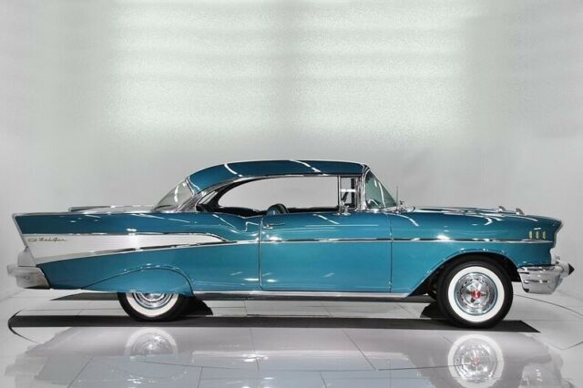 1957 Blue Chevrolet Bel Air/150/210 Hardtop