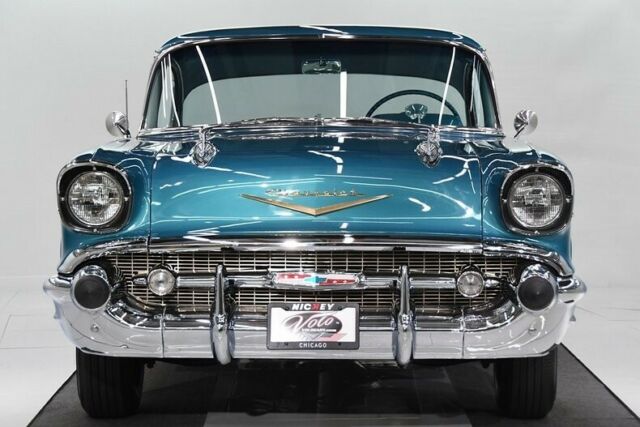 1957 Blue Chevrolet Bel Air/150/210 Hardtop