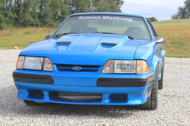 1988 Blue Ford Mustang Hatchback