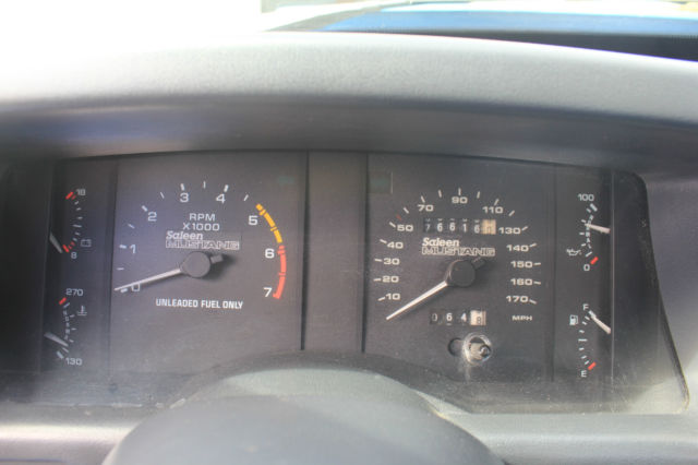 1988 Blue Ford Mustang Hatchback