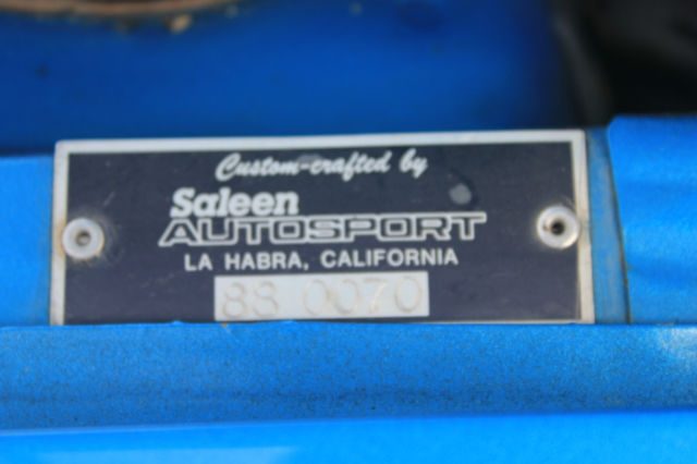 1988 Blue Ford Mustang Hatchback