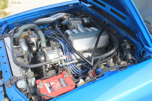 1988 Blue Ford Mustang Hatchback