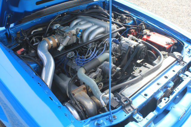 1988 Blue Ford Mustang Hatchback