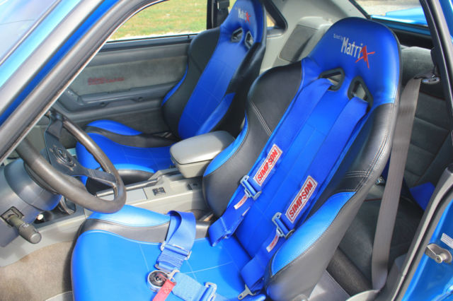 1988 Blue Ford Mustang Hatchback