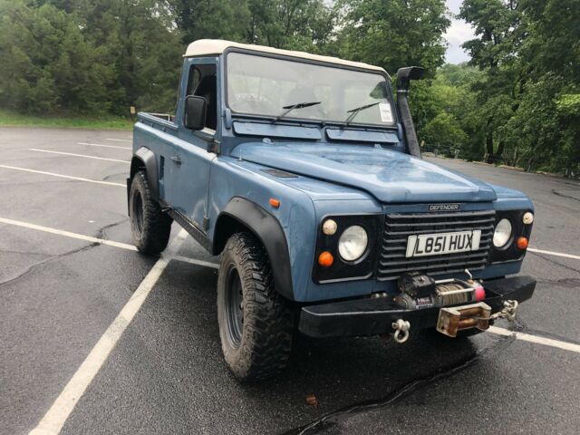 1994 Blue Land Rover Defender Crew Cab Pickup