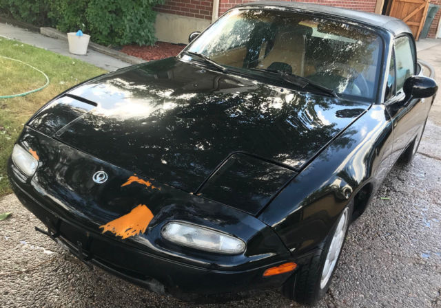 1993 Black Mazda MX-5 Miata Convertible