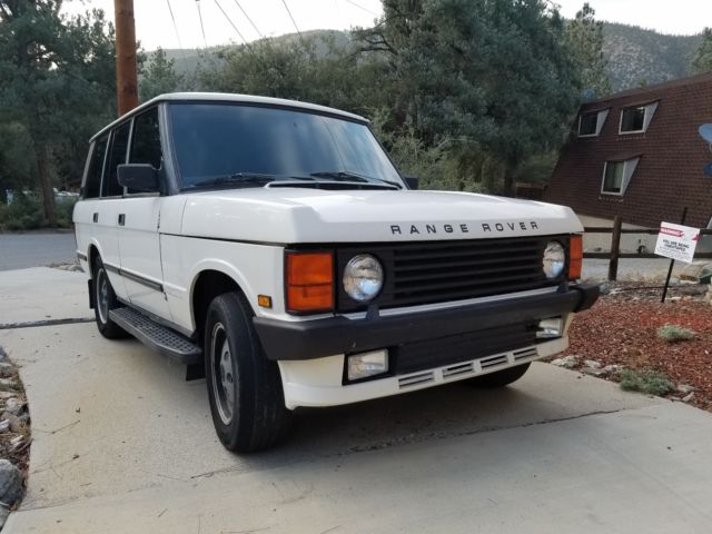 1989 White Land Rover Range Rover SUV