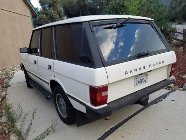 1989 White Land Rover Range Rover SUV