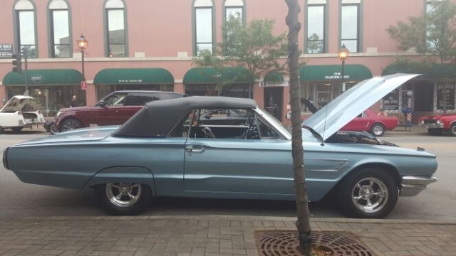 19650000 blue Ford Thunderbird Convertible