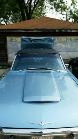 19650000 blue Ford Thunderbird Convertible