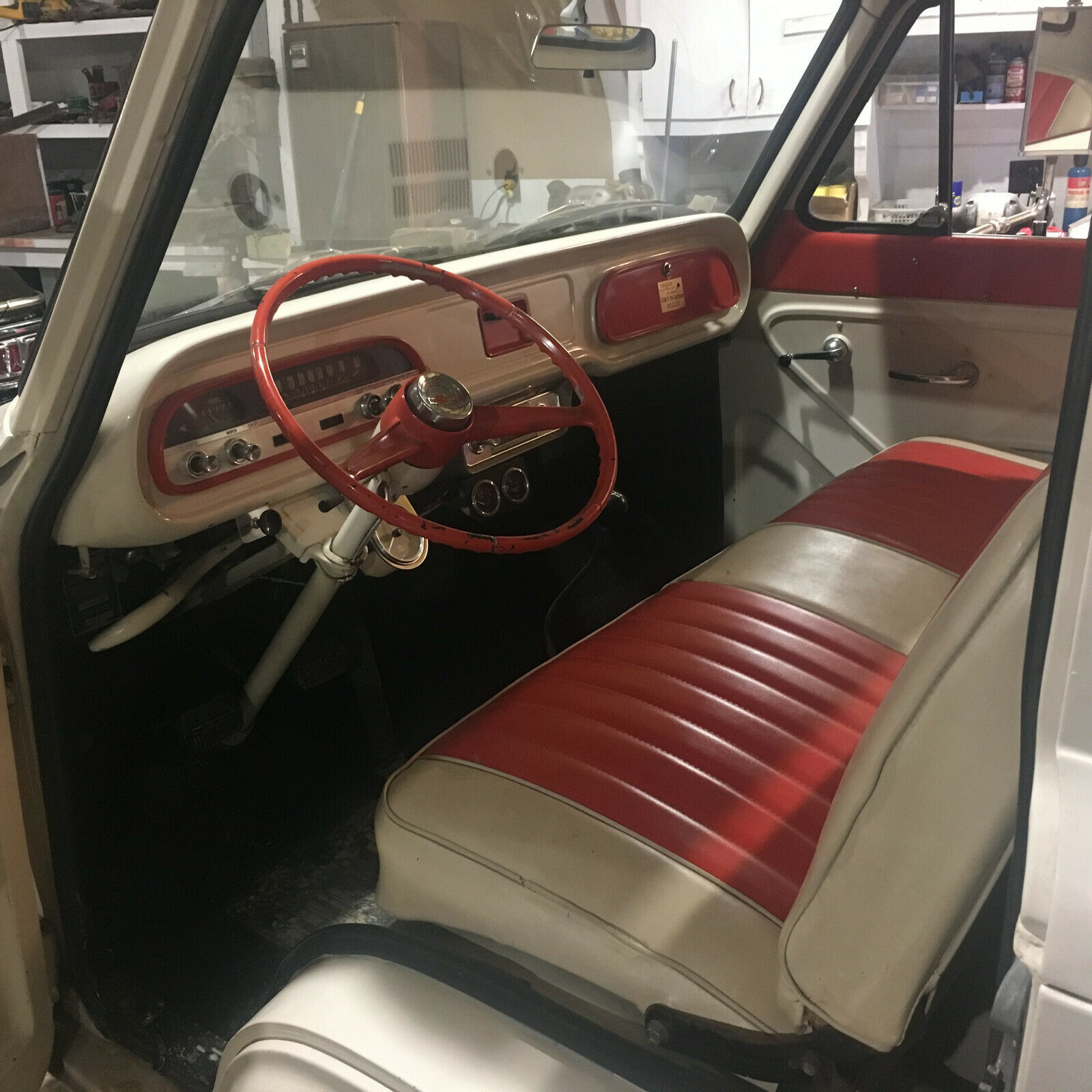 1961 White Chevrolet Corvair Standard Cab Pickup