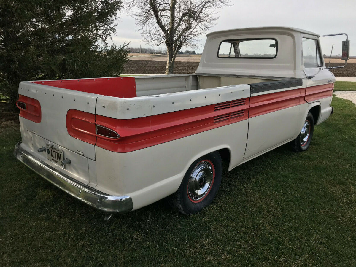 1961 White Chevrolet Corvair Standard Cab Pickup