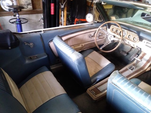 1966 light blue Ford Mustang Convertible