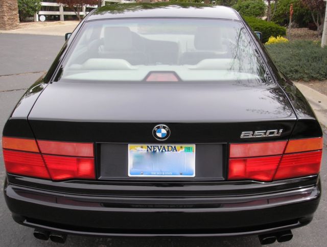 1991 Schwartz - Jet Black BMW 8-Series Coupe