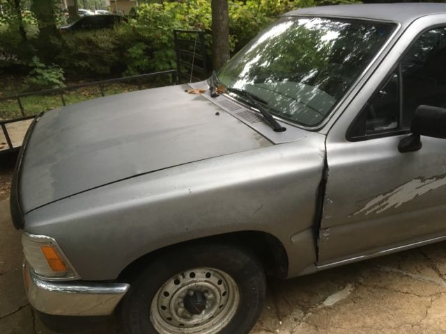 1993 gray Toyota Tacoma Extended Cab Pickup