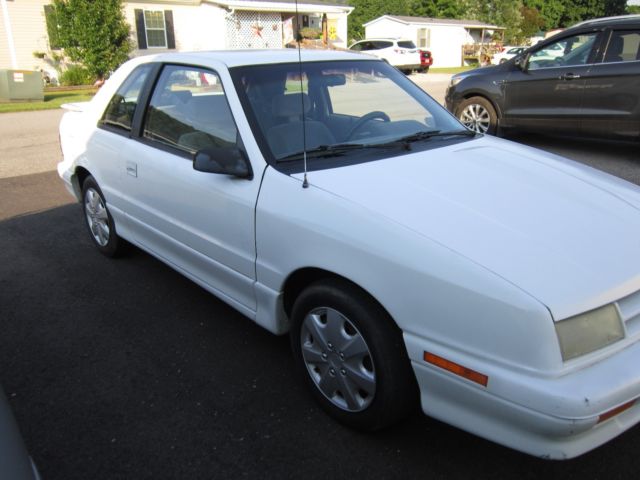 1994 White Dodge Shadow Coupe