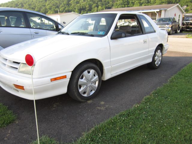 1994 White Dodge Shadow Coupe