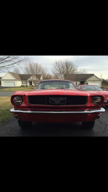 1966 Red Ford Mustang Coupe