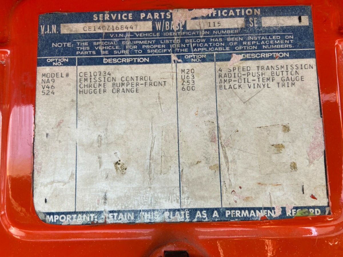 1970 Orange Chevrolet C-10 --