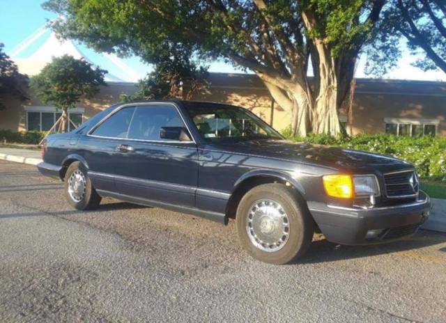 1991 Blue Mercedes-Benz 500-Series Coupe