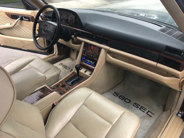 1991 Blue Mercedes-Benz 500-Series Coupe
