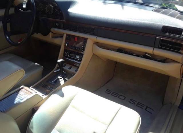 1991 Blue Mercedes-Benz 500-Series Coupe