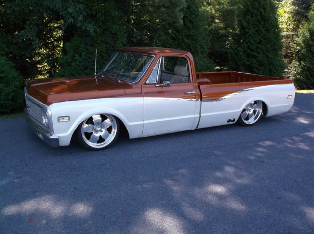 1971 white, copper Chevrolet C-10