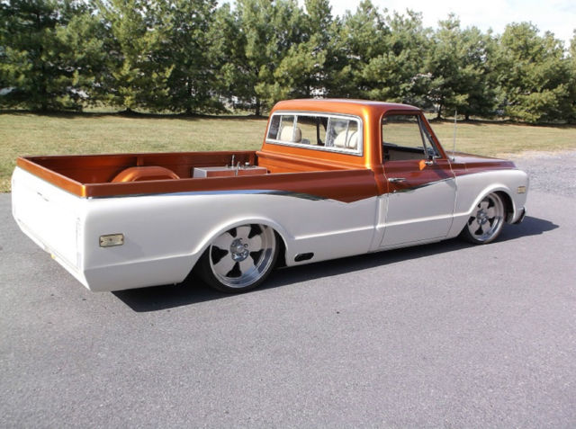 1971 white, copper Chevrolet C-10