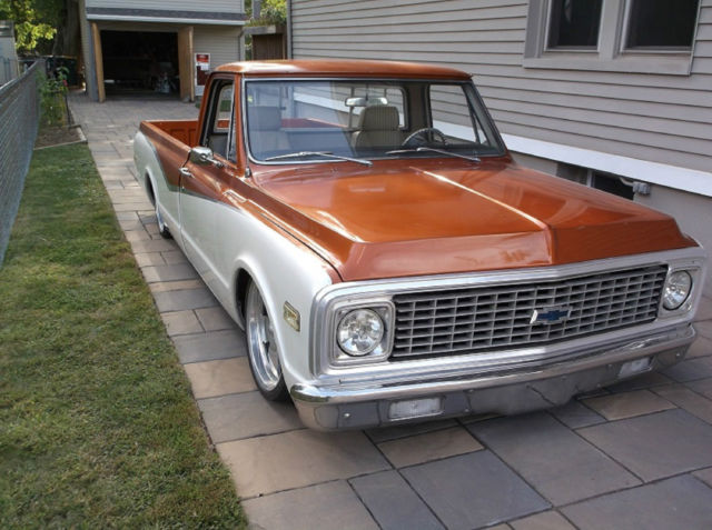 1971 white, copper Chevrolet C-10