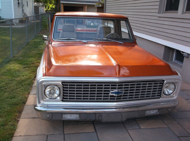 1971 white, copper Chevrolet C-10